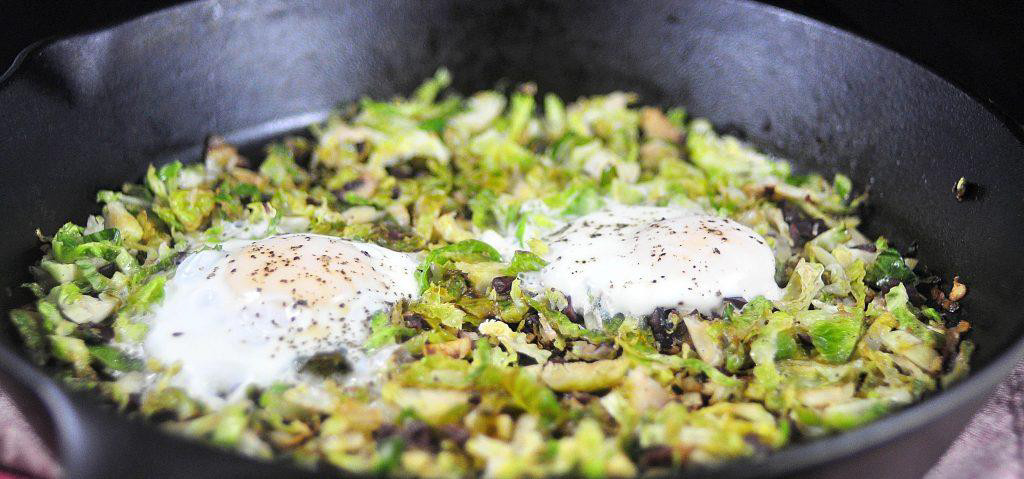 Brussels Sprouts Hash and Eggs | Edmonds Food Bank
