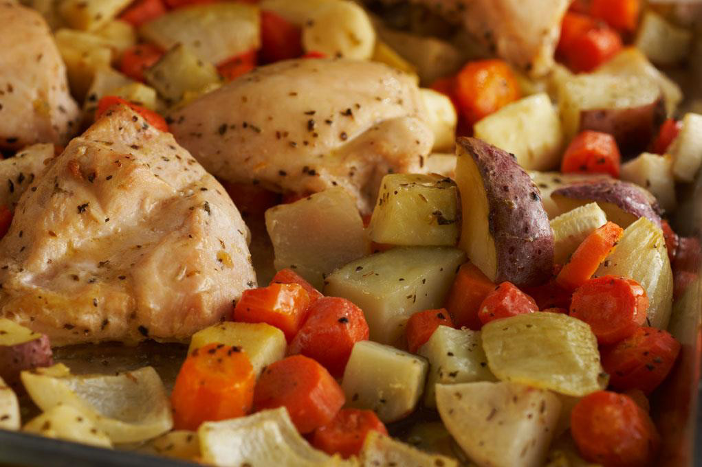 Herb Roasted Chicken with Vegetables | Edmonds Food Bank